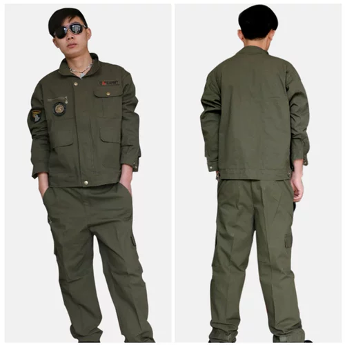 Хлопковый износостойкий комбинезон, лонгслив, увеличенная толщина