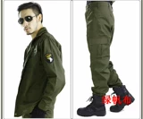 Камуфляжный износостойкий хлопковый осенний демисезонный комплект для работы подходит для мужчин и женщин, лонгслив