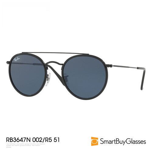 rayban雷朋太阳眼镜 男款张艺兴同款圆框双梁飞行员墨镜 RB3647N - 图1