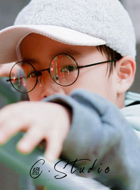 文艺复古民国风圆形眼镜亲子款