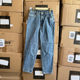 Straight trousers regular polyester spring and autumn