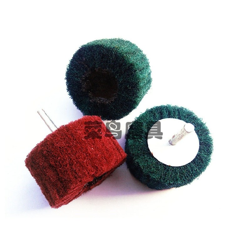 带柄百洁布轮拉丝打磨头 不锈钢抛光轮飞翼轮纤维不夹砂磨头柄6mm,淘宝优惠券,粉丝福利购,淘宝优惠卷