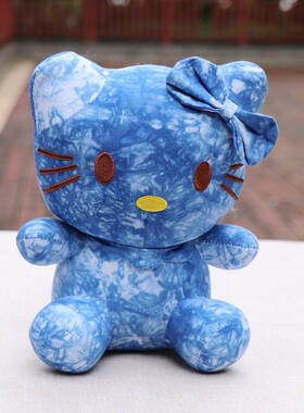 云南大理丽江扎染Kitty猫公仔
