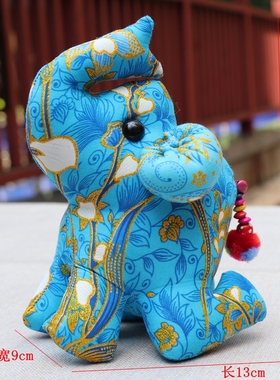 云南大理丽江手工东南布艺小象摆件家居摆件旅游伴手礼