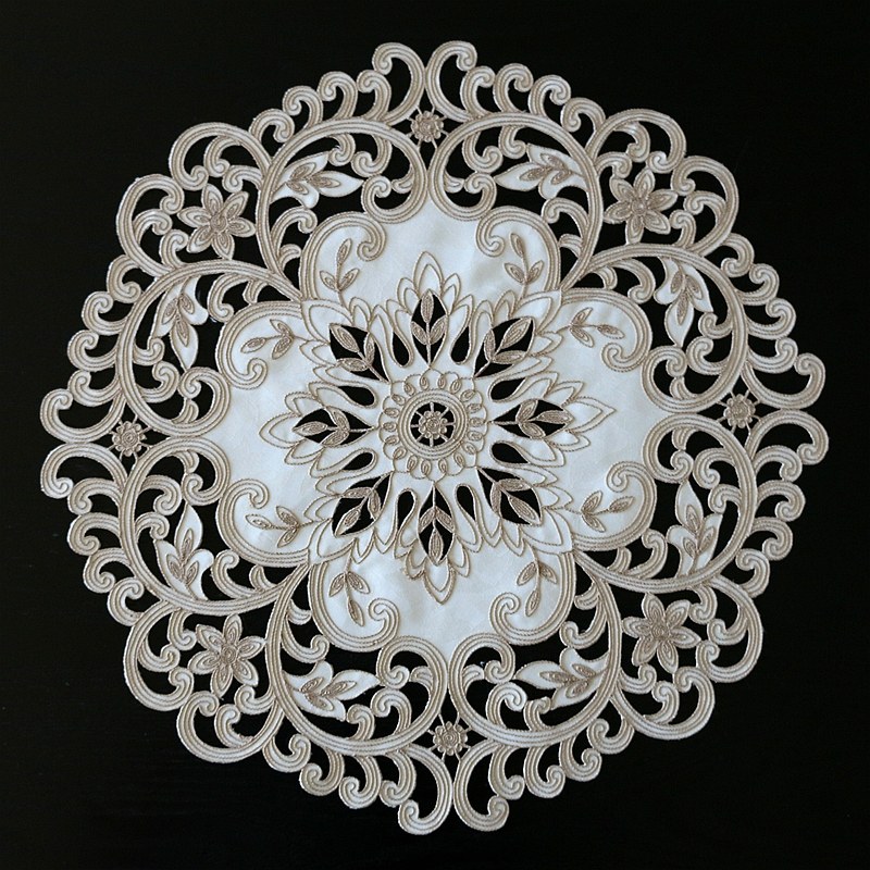 杯垫创意刺绣镂空布艺欧式田园家用餐桌垫西餐垫花瓶垫杯垫盘子垫,淘宝优惠券,粉丝福利购,淘宝优惠卷