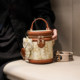 Bei Baobao's new creative and versatile cartoon cat style handbag, simple and lightweight one-shoulder cross-body bucket bag