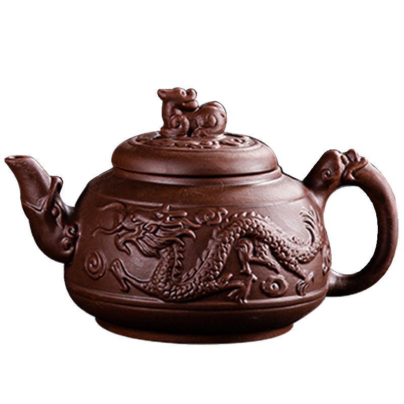 中式朱泥紫砂壶大容量内置过滤网泡茶壶大号单壶家用功夫茶具套装,淘宝优惠券,粉丝福利购,淘宝优惠卷