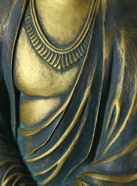 日本大佛师松久宗林作收藏供奉精品铜观音像，重7.6公斤，高60厘