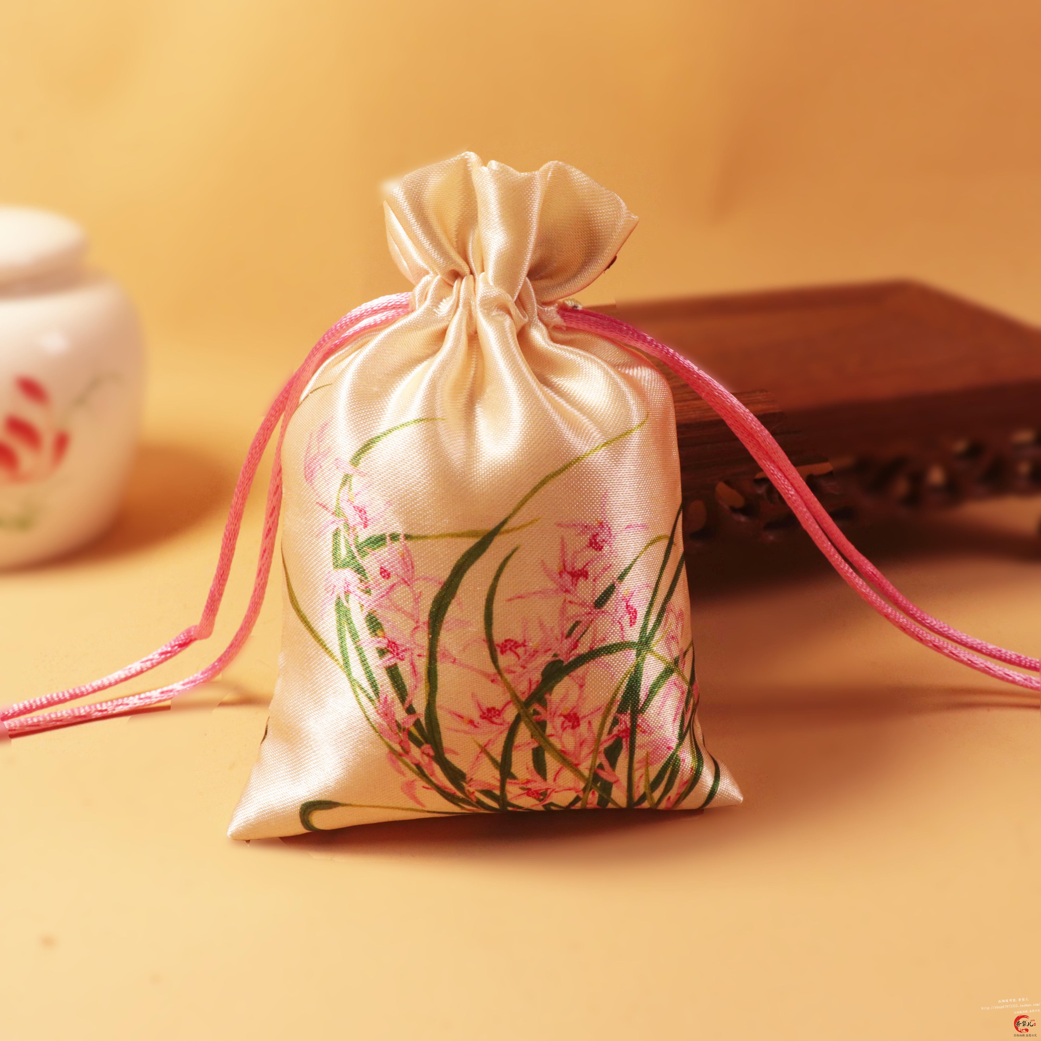 荷包抽绳束口香包布袋挂件佛珠包装袋空袋子锦袋刺绣中药空香囊,淘宝优惠券,粉丝福利购,淘宝优惠卷