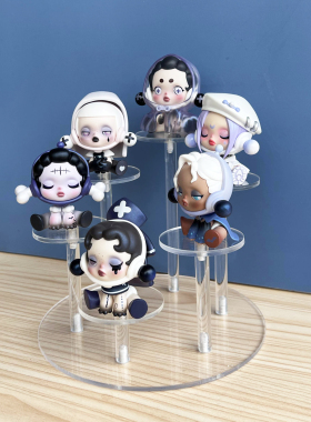 亚克力手办盲盒模型展示架dimoo