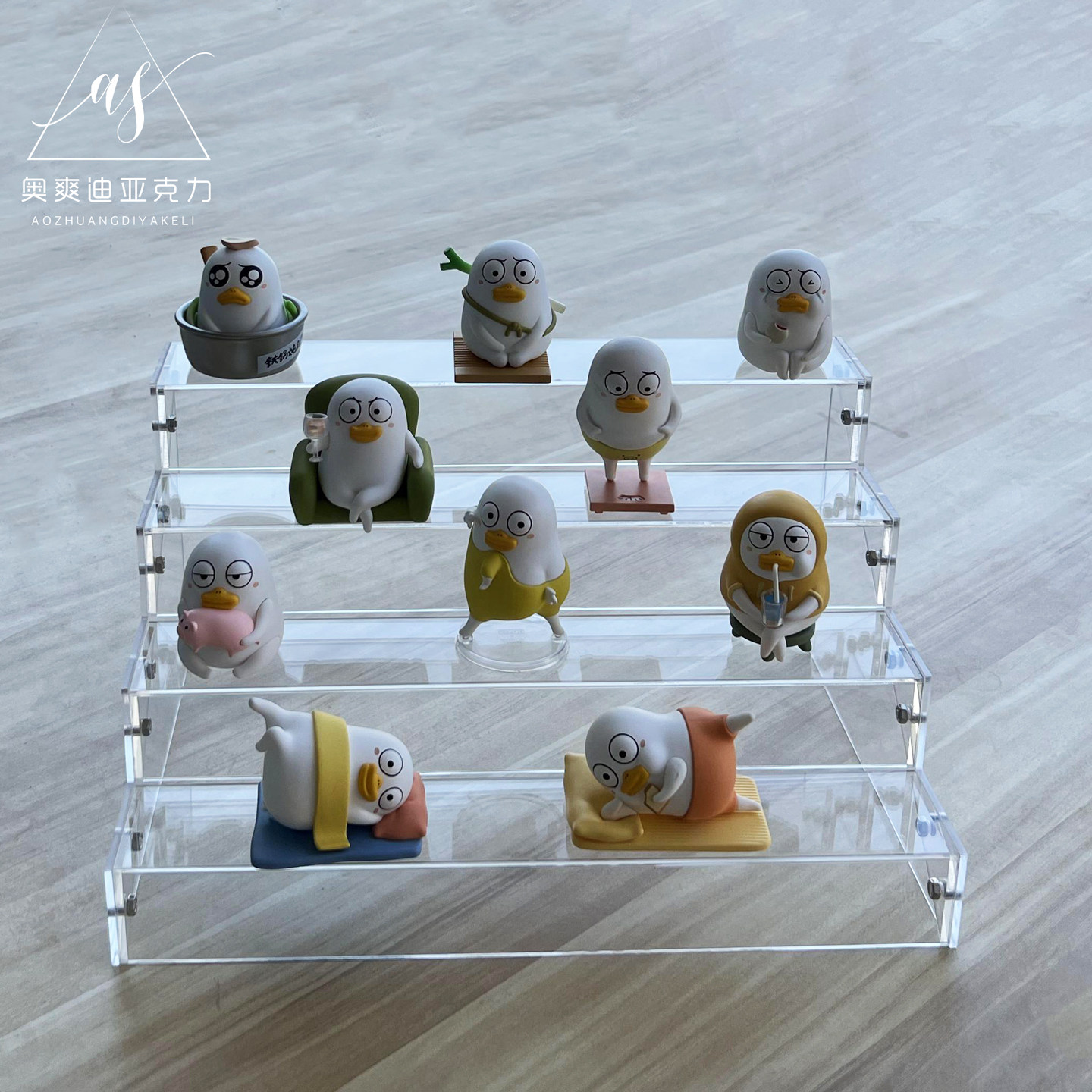 亚克力透明直播展示架化妆品阶梯模型玩具展台首饰珠宝手办底座,淘宝优惠券,粉丝福利购,淘宝优惠卷