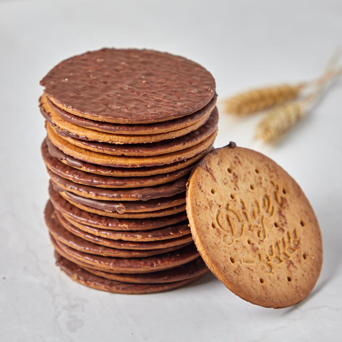 韩国进口好丽友薄脆巧克力全麦消化饼干84g代餐饱腹网红休闲零食 - 图2