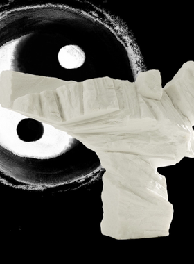 太极人物动作摆件砂岩雕塑办公室