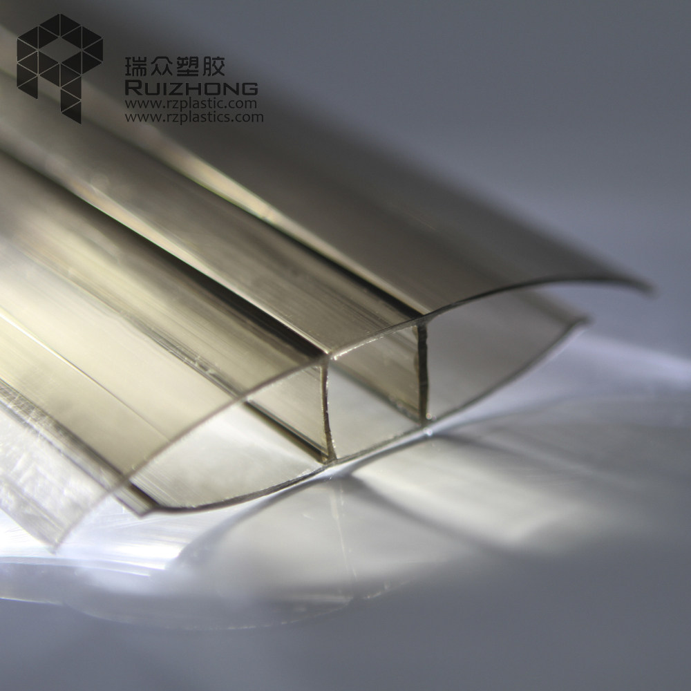 PC耐力板阳光板PC压条扣条收边透明H型材草绿湖蓝中接100%不漏水,淘宝优惠券,粉丝福利购,淘宝优惠卷