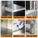 Extra thick overall thickened stainless steel four-door cupboard side-by-side door cabinet merchant cabinet storage cabinet meal side