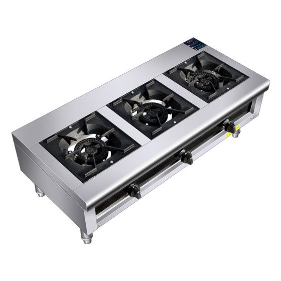 Porridge stove with flameout protection device, electronic ignition special multi-burner gas stove, stainless steel clay pot stove, commercial