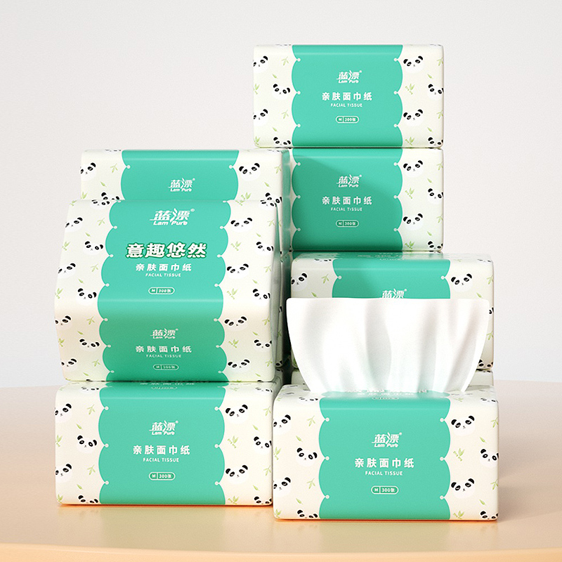 蓝漂大包抽纸餐巾纸家用实惠装面巾纸300张*1包卫生纸