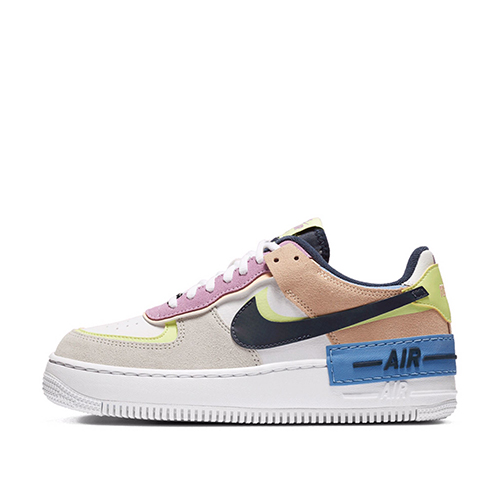 NIKE Air Force1 Shadow AF1马卡龙奶油白粉黄空军一号CU8591-100 - 图3