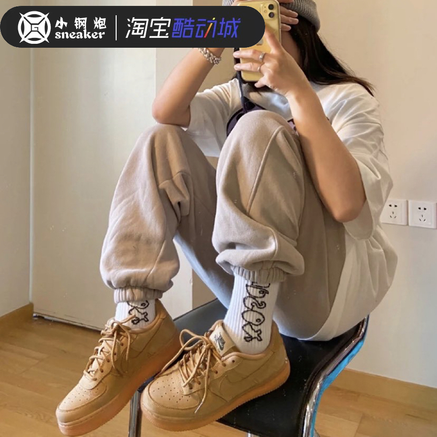 耐克空军Nike Air Force 1 AF1小麦中低帮板鞋CJ9179-DJ9158-200-图1