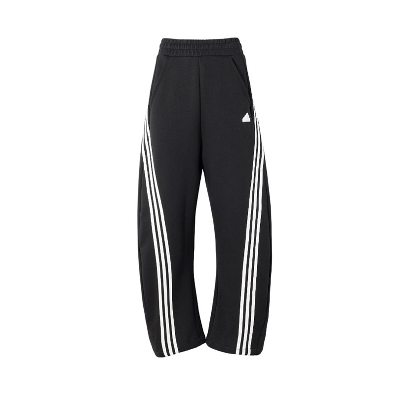 adidas阿迪达斯秋冬女子三条杠阔腿香蕉裤休闲运动针织长裤JX6714,淘宝优惠券,粉丝福利购,淘宝优惠卷