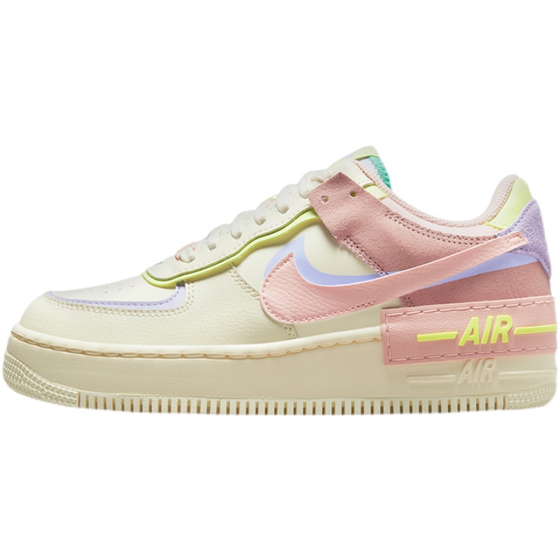 NIKE Air Force1 Shadow AF1马卡龙米白黄粉绿空军一号女鞋CU8591-图3