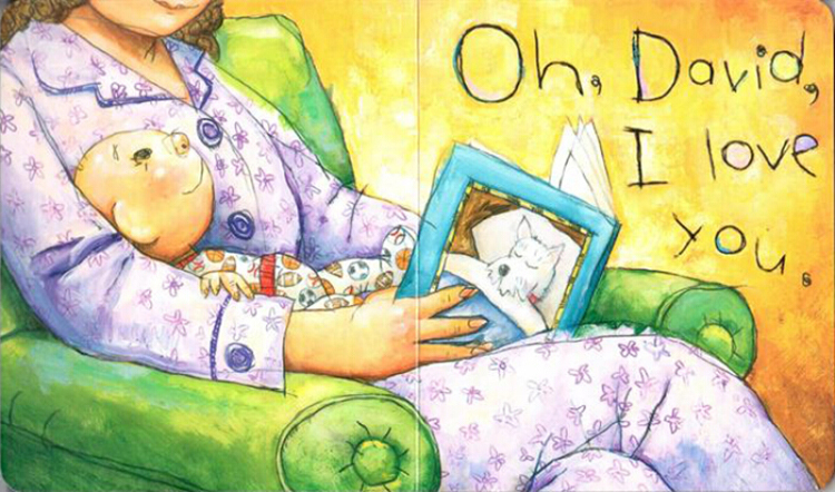 绿山墙图书专营店Oops Oh David smells 大卫3册盒装英文原版绘本 David Shannon 宝宝手掌纸板故事书 吴敏兰绘本123书单 亲子情商英语启蒙家庭早教1