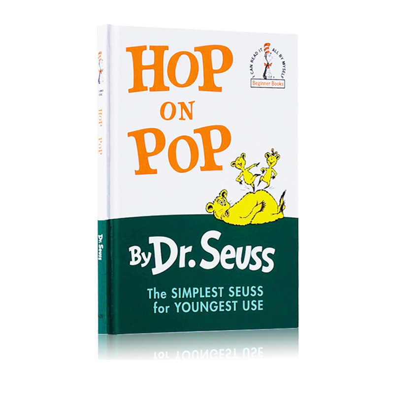 英文原版 儿童绘本 Hop on Pop 精装 蹦来跳去 Dr Seuss 苏斯博士 廖彩杏书单 儿童启蒙学习英文版 亲子教育互动学习 - 图3