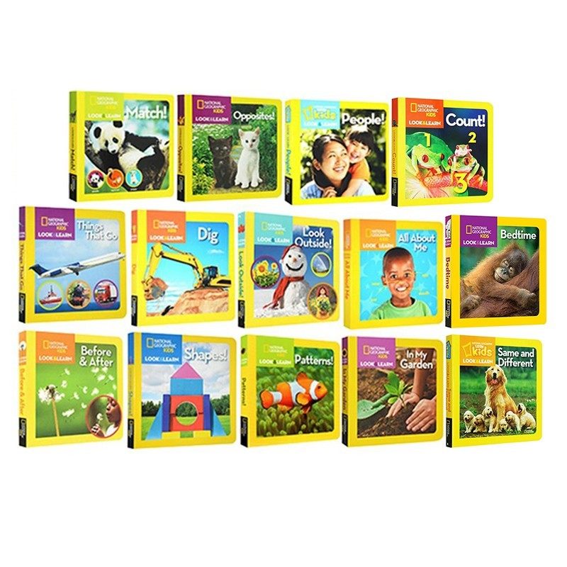 美国国家地理启蒙纸板书 National Geographic Little Kids Look and Learn 儿童百科书 全彩动物系列绘本 英文原版,淘宝优惠券,粉丝福利购,淘宝优惠卷