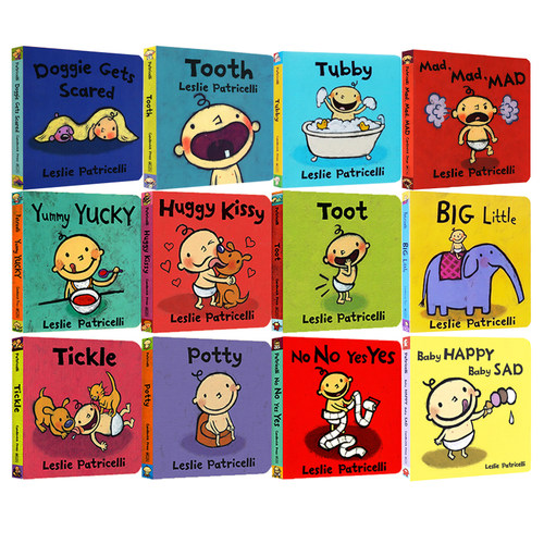 Potty 一根毛脏小孩小毛孩 教宝宝上厕所Leslie Patricelli幼儿启蒙认知纸板书 行为习惯礼仪培养 英文原版绘本 huggy kissy绘本 - 图0