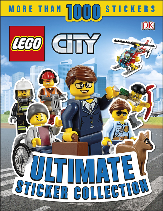 英文原版 DK LEGO City Ultimate Sticker Collection 乐高城市贴纸收藏 益智游戏书附贴纸绘本 含超1000个贴纸 - 图0