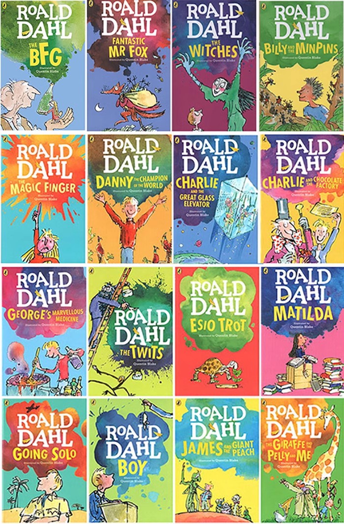 THE BFG Roald Dahl罗尔德达尔英文原版小说16册 Charlie and the Chocolate Factory了不起的狐狸爸爸英文版查理和巧克力工厂-图0