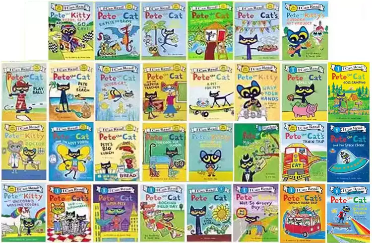 Pete the Cat I Can Read 30册 入门级一阶段分级阅读物 皮特猫英语绘本早教启蒙学习英语吴敏兰书单情商性格培养 - 图0