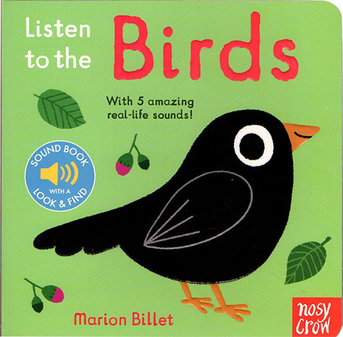 预售 英文原版 Listen to the Birds 听鸟叫声 纸板发声书 我的小小音乐厅  法国艺术家Marion Billet 大嘴鸟 Nosy Crow - 图0