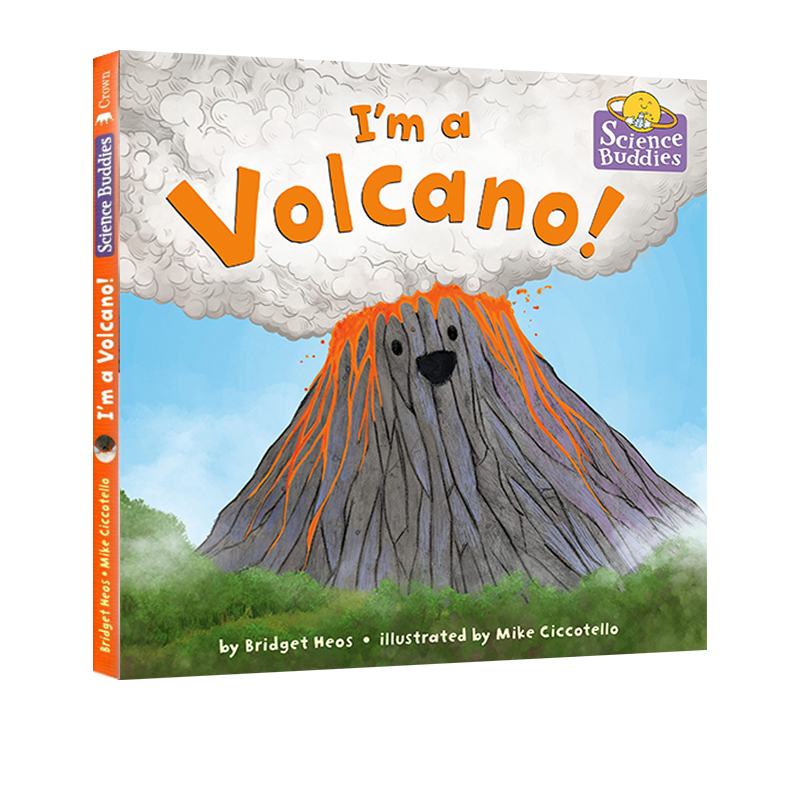 英文原版 科学伙伴 I'm a Volcano!  我是火山 火山如何形成 精装 自然科普绘本图画书 STEM