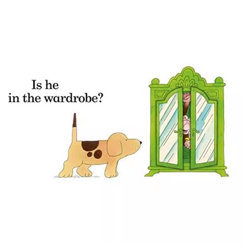 小玻系列英文原版绘本 Where's Spot 纸板翻翻书 Eric Hill 小波在哪里 Where is Spot 幼儿启蒙 Karen Katz 卡伦卡茨 - 图1