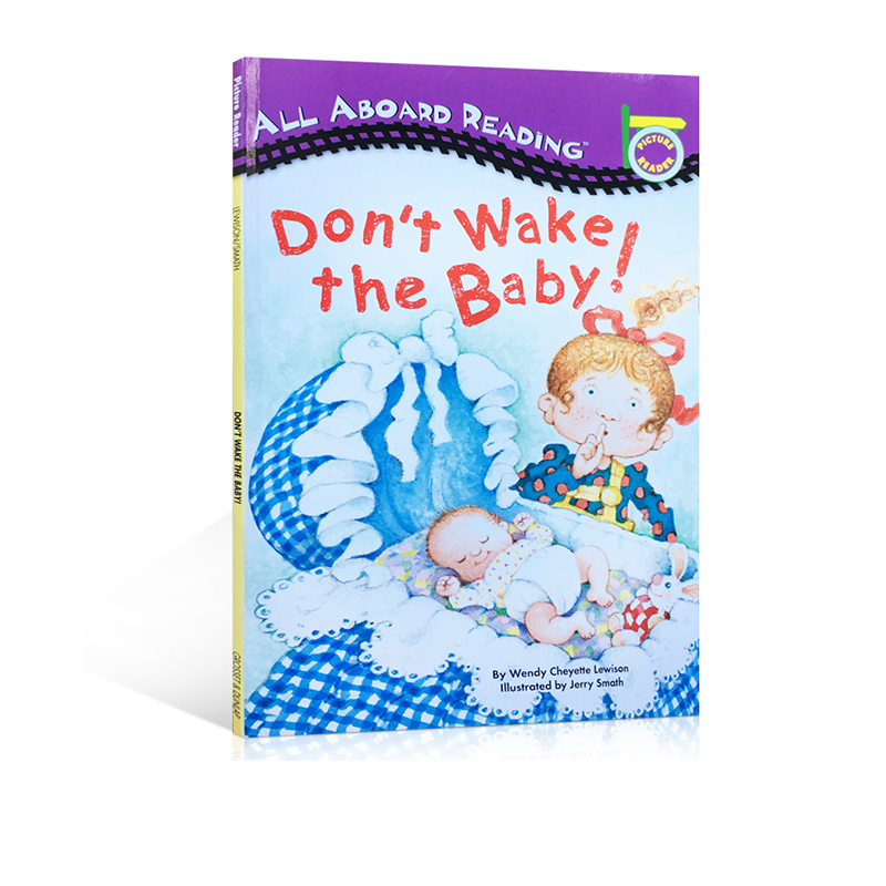 别吵到宝宝 英文原版绘本 all aboard reading Don't Wake The Baby 汪培珽第一1阶段 亲子育儿图画书 二胎睡前Penguin Group