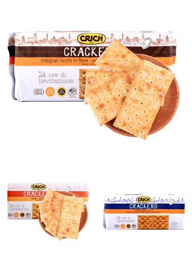 CRACKERS Soda Salati salted意大利苏打饼干咸味梳打饼全麦饼原 - 图1