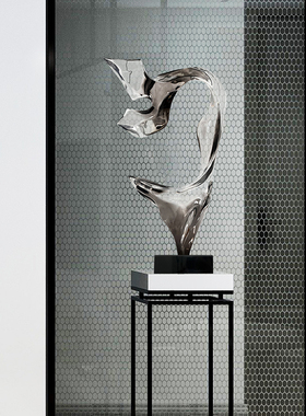 透明树脂雕塑摆件家居玄关饰品