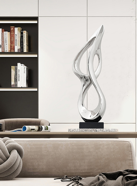 抽象雕塑玄关客厅落地摆件样板间