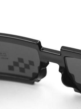 二次元恶搞像素眼镜