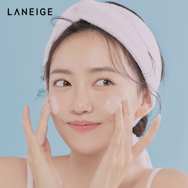 爱茉莉官方海外旗舰店爱茉莉Laneige/兰芝沁润嫩肤牛奶精油洁颜乳 温和舒缓深层洁净3