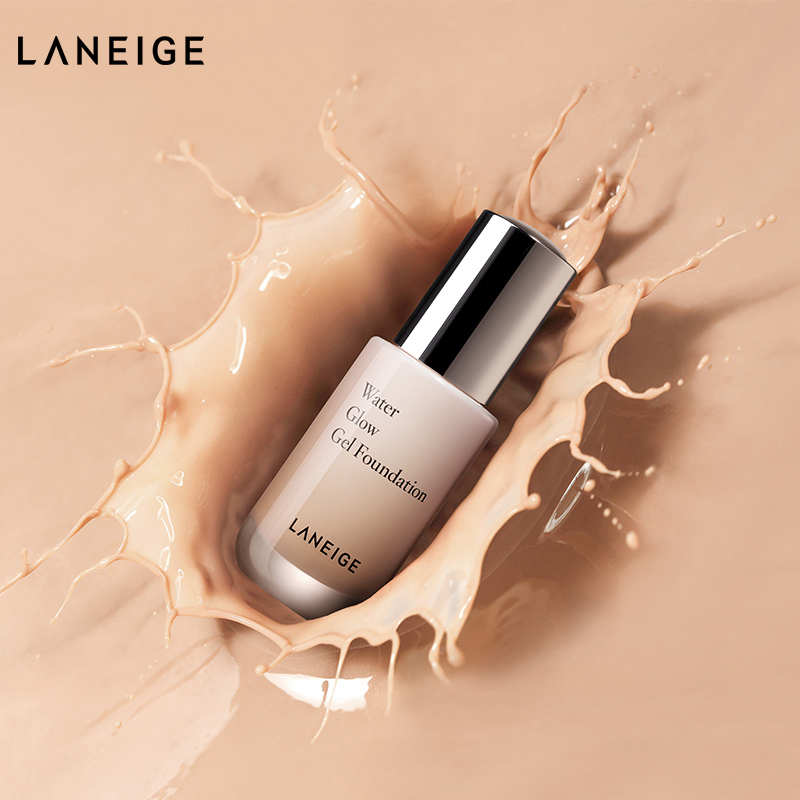 爱茉莉官方海外旗舰店《组合》LANEIGE/兰芝水光修颜粉底液+精华睡眠4件套小样底妆3