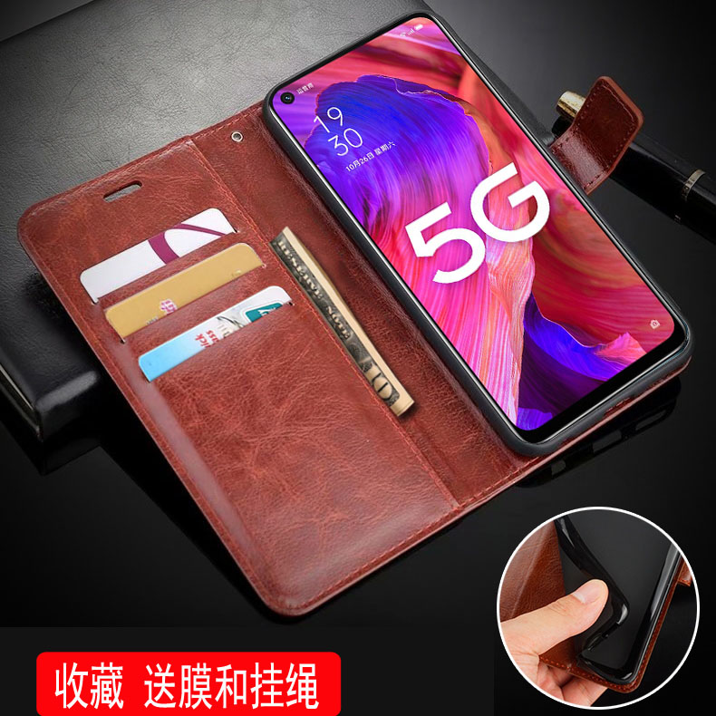 oppoPEHM00手机壳翻盖oppopehmoo外壳皮夹A93 5G保护套6.5寸oppoa93插卡poopa935g全包0pp0PEHT00男士oopo硅 - 图0