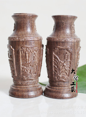 越南天然花瓶沉香木手把件工艺品