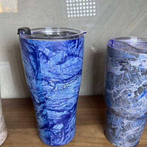 跨境热销汽车杯304不锈钢大容量冰霸杯时尚ins便携保温杯850ml - 图1