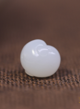 玉奕和田玉籽料白玉佛头手串配珠