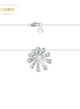 Mistova银镀金花朵时尚项链