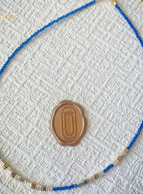 原创设计x JOL x青金石碎银子项链小众个性文艺文玩链子饰品女生