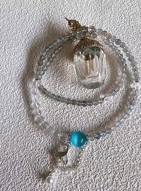 美国复古宫廷风长款吊坠项链