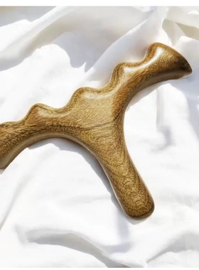 金丝檀木点穴经络按摩笔足底按摩器足疗穴位棒三角雀T型棒按摩脚